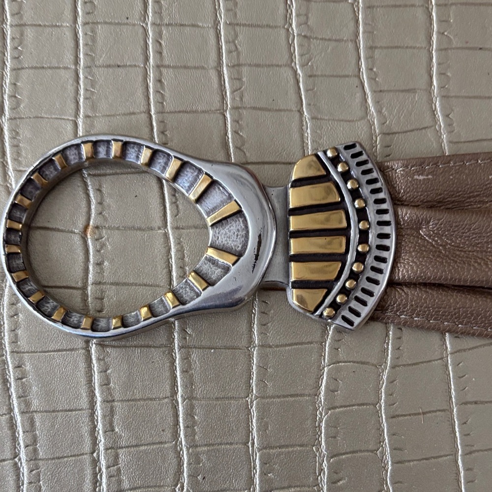 Chico's Silver and Gold womens belt